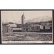 USHUAIA TIERRA DEL FUEGO ANTIGUA TARJETA POSTAL LA IGLESIA Y TIENDA EL PRIMER ARGENTINO
